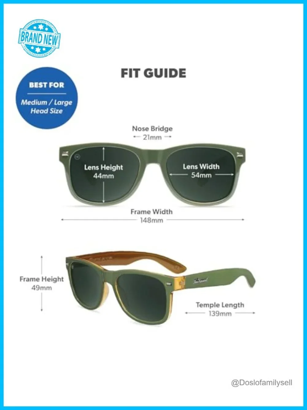 Large Polarized Sunglasses UV400 Protection Lightweight Polycarbonate